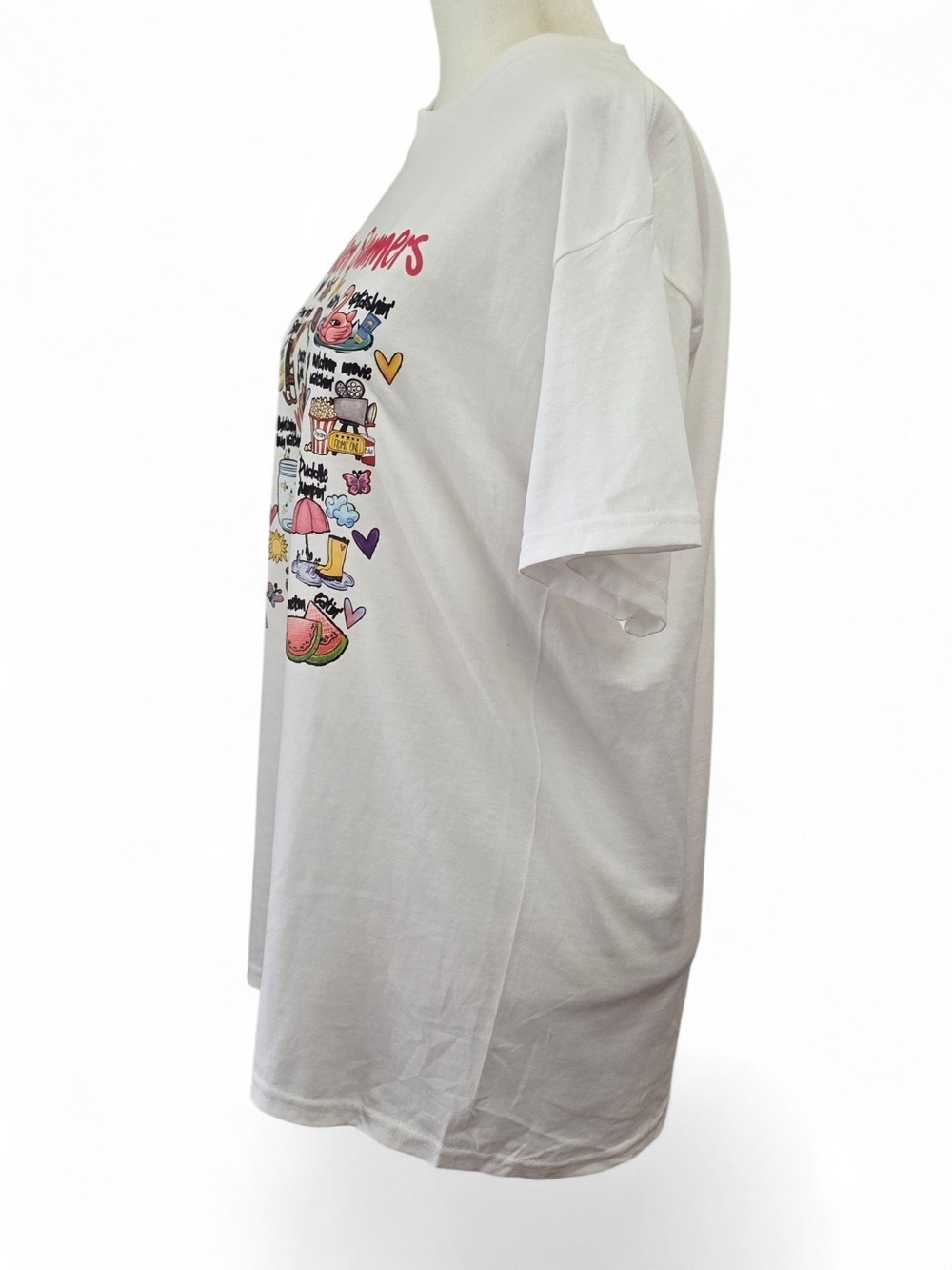 White Unisex Southern Summer Graphic Short Sleeve Tee - Picture 4 of 9